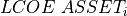 LCOE~ASSET_i